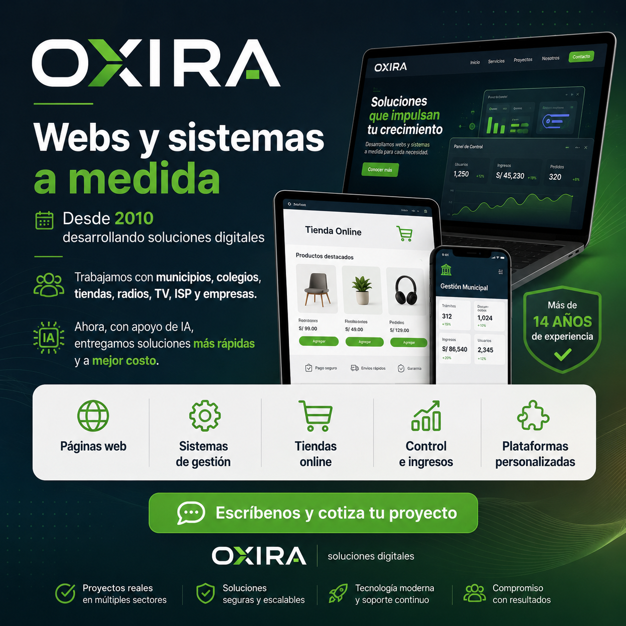Webs y sistemas a medida
