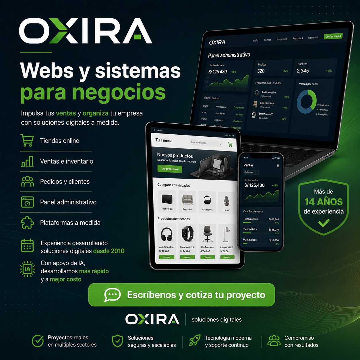 Webs y sistemas para negocios